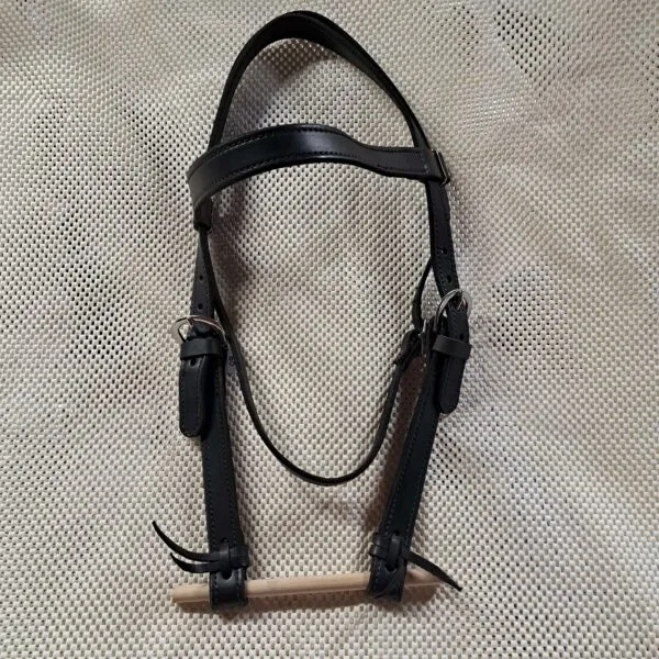 Handcrafted Black Bridle by a Master Leatherworker