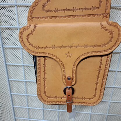Handmade Leather Saddle Bags - Image 3